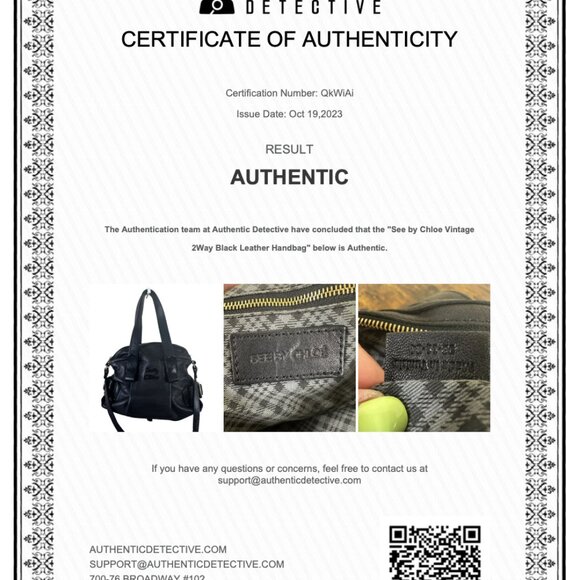 See by Chloe Two Way Shoulder Crossbody Bag in Black Leather (CHXX050) - Picture 16 of 16